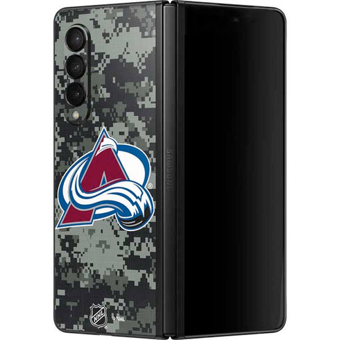 NHL Colorado Avalanche Camo Galaxy Z Fold3 5G Skin